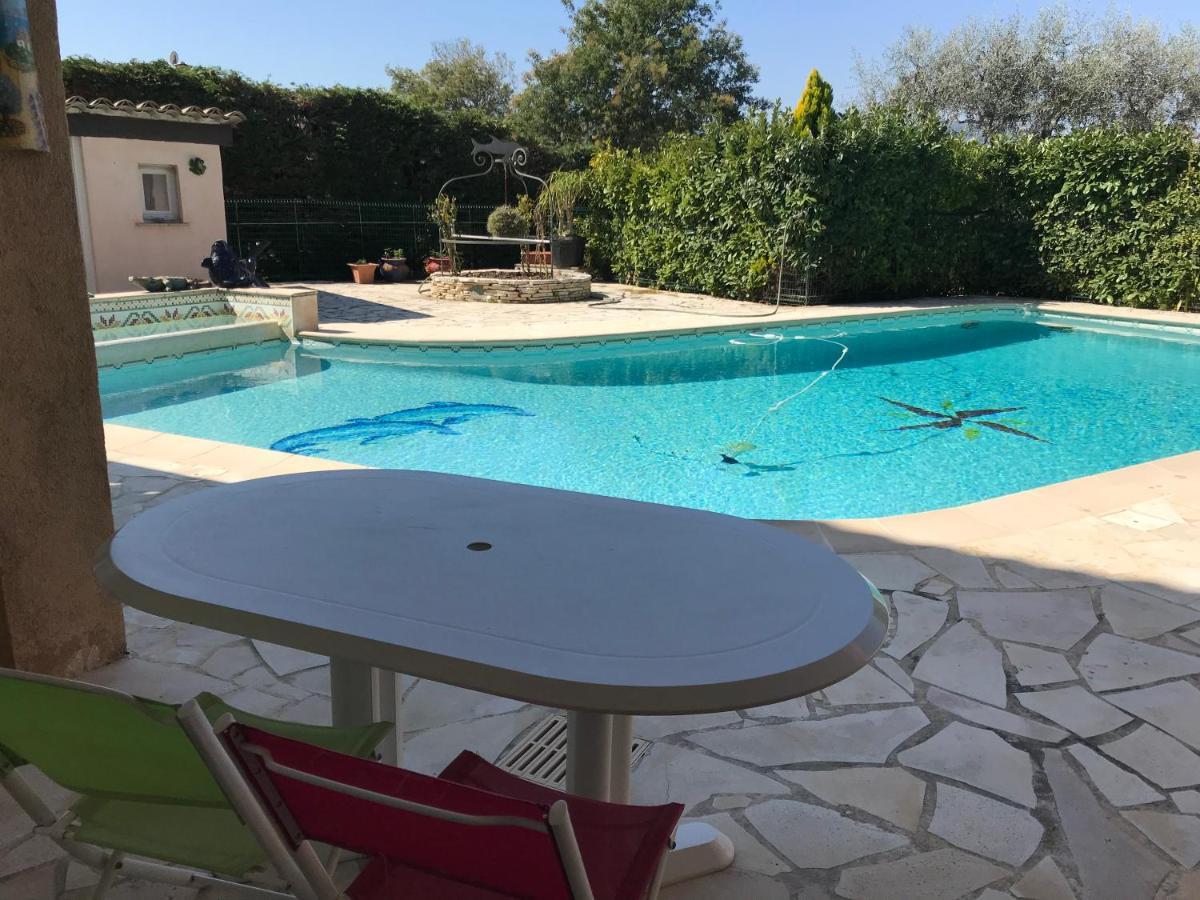 2 Pieces Rdc Villa Piscine La Roquette-sur-Siagne Exterior photo